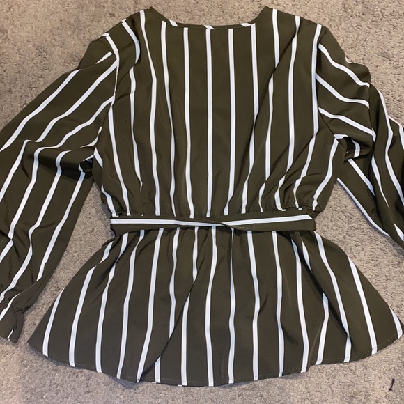 Tie Wrap Around Blouse - Picture 6 of 6